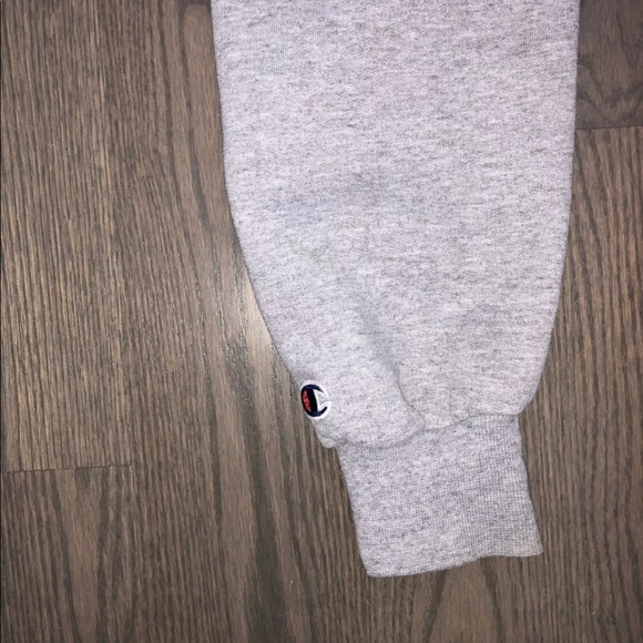 Vintage 90’s grey champion hoodie men’s size S - Picture 2 of 4